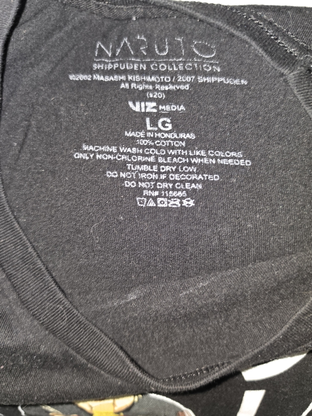 Black Graphic Naruto Ichiraku Ramen Shop T-Shirt - Picture 3 of 3
